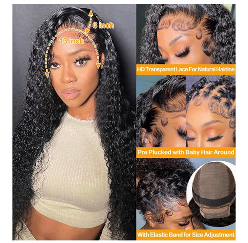 13x6 Deep Wave Lace Front Wig
