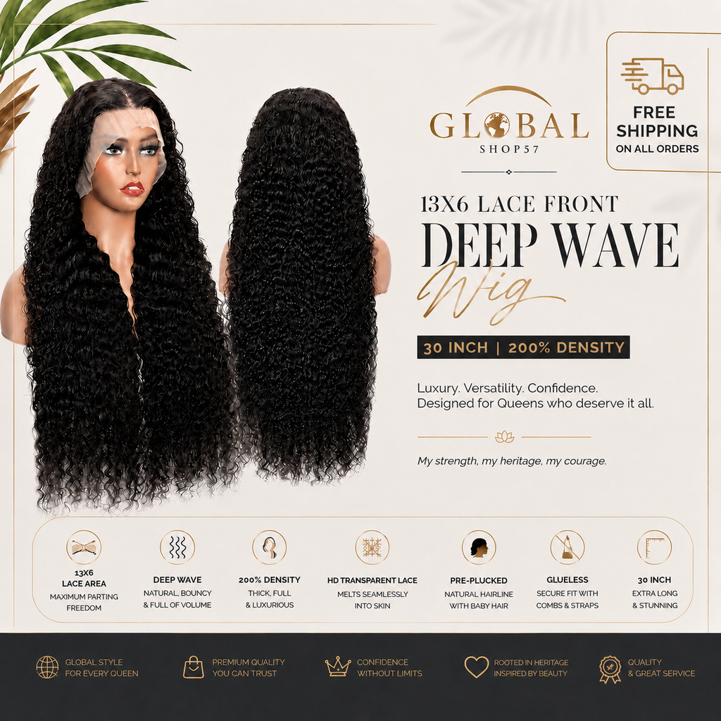 13x6 Deep Wave Lace Front Wig